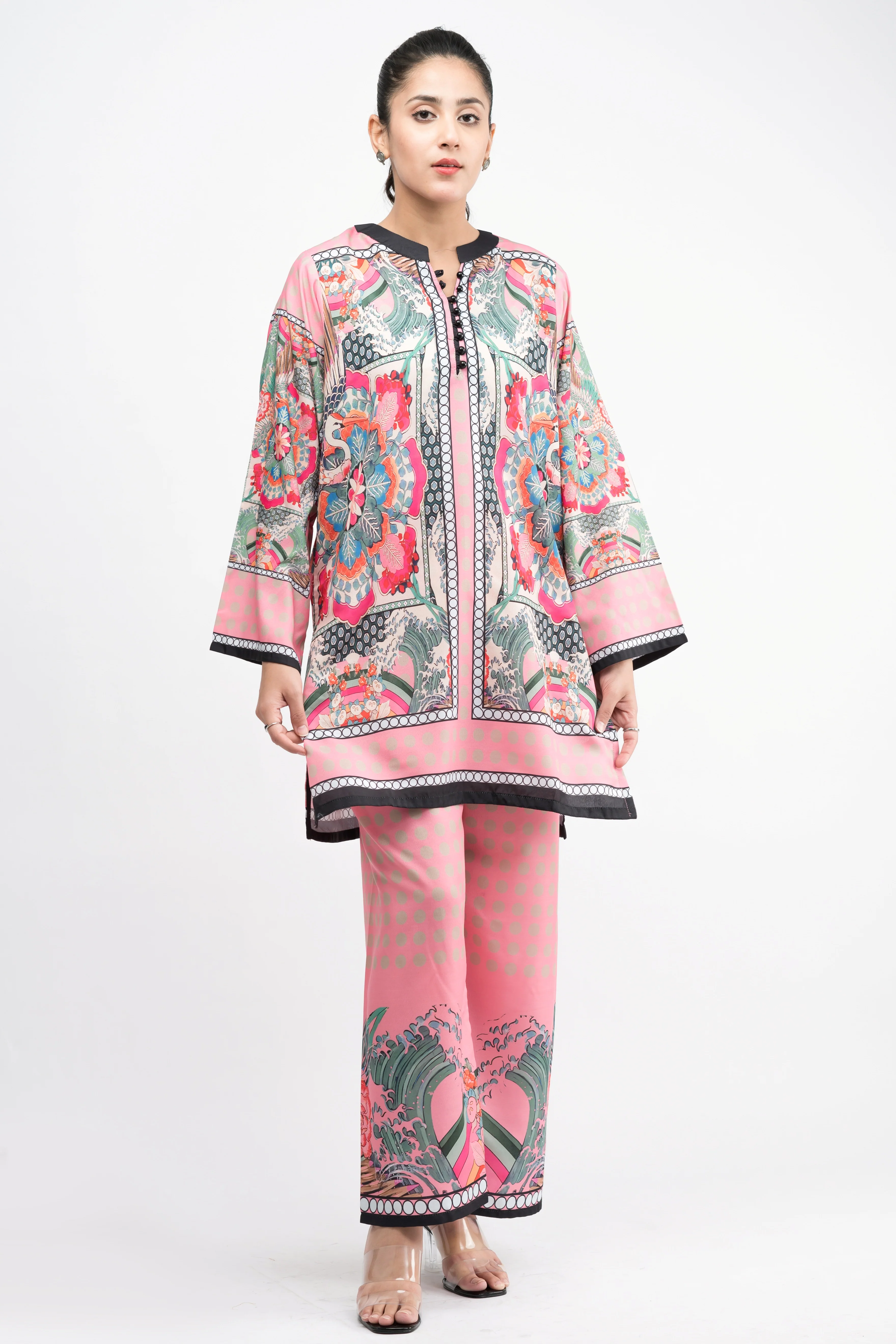 BREEZY ENSEMBLE CREPE LAWN CO-ORD SET
