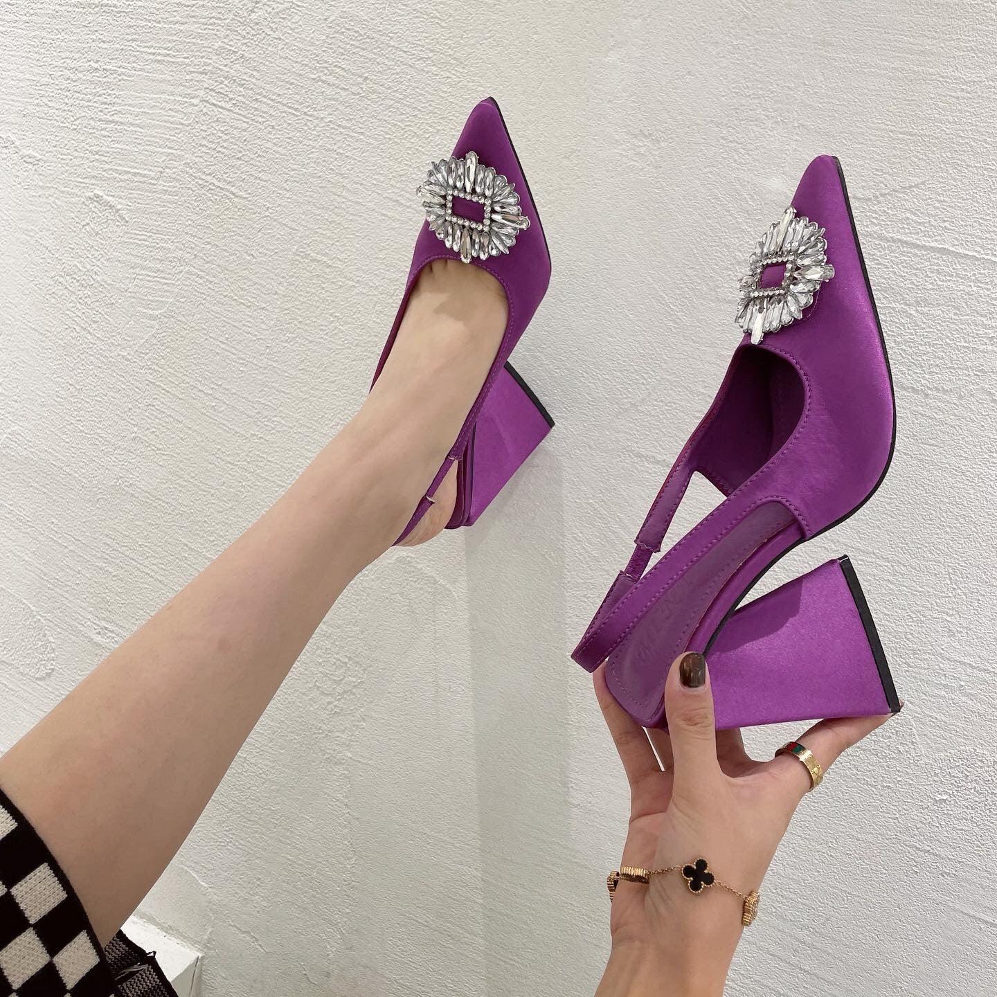 Z-r Triangle Heel Shoes With Multi Colors - Image 5
